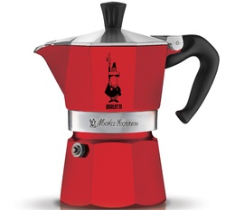 Bialetti moka pot Moka Express in Red - 6 cups