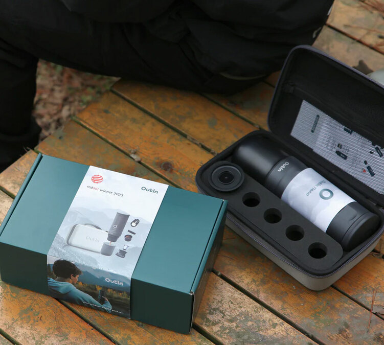 OutIn Nano portable travel set grey