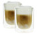 PYLANO set of 2 \'Mila\' double wall cappuccino glasses - 250ml
