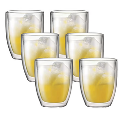 6x48cl Jumbo Bistro double wall glasses - Bodum